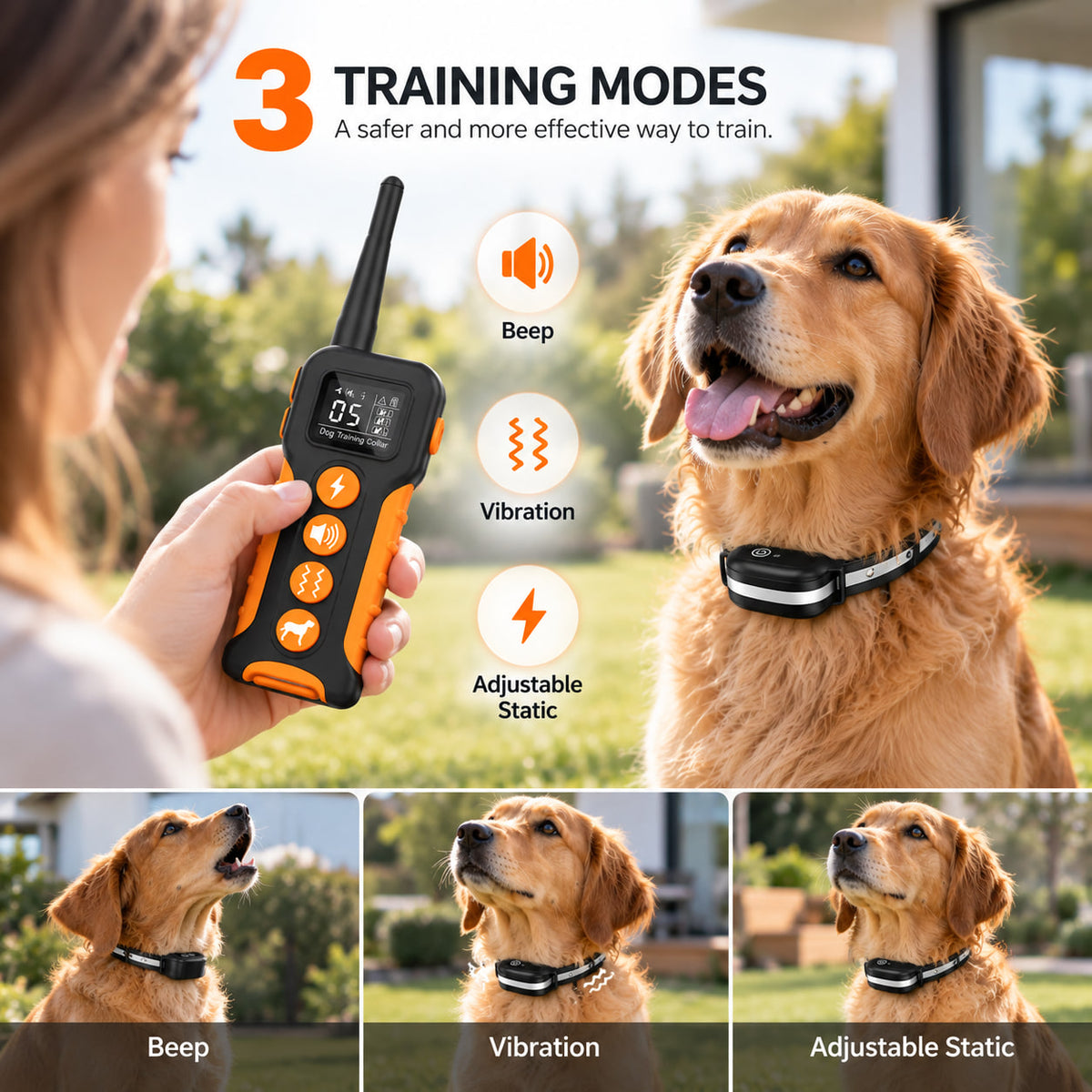 PaiPai PD518-1-3KM Remote Dog Trainer