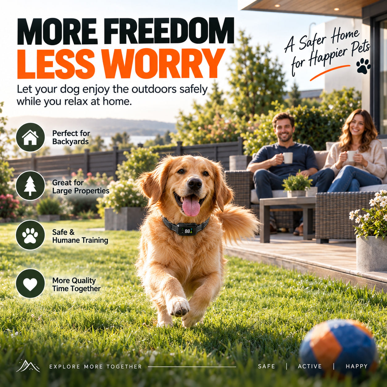 PD100 Smart Wireless Dog Fence & Training System