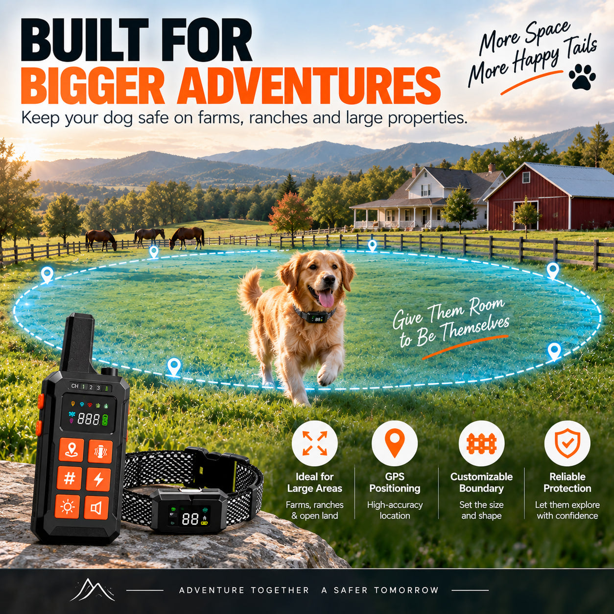 PD100 Smart Wireless Dog Fence & Training System