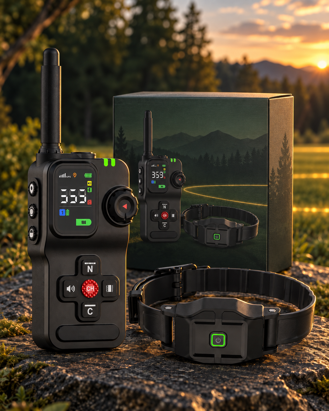 F700 controller, receiver collar and retail packaging